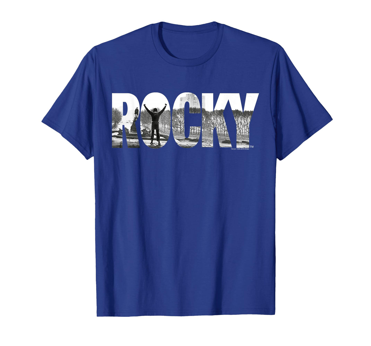 Rocky Black Classic Fit T-Shirt, Cotton Crew Neck, Adult Graphic Tee