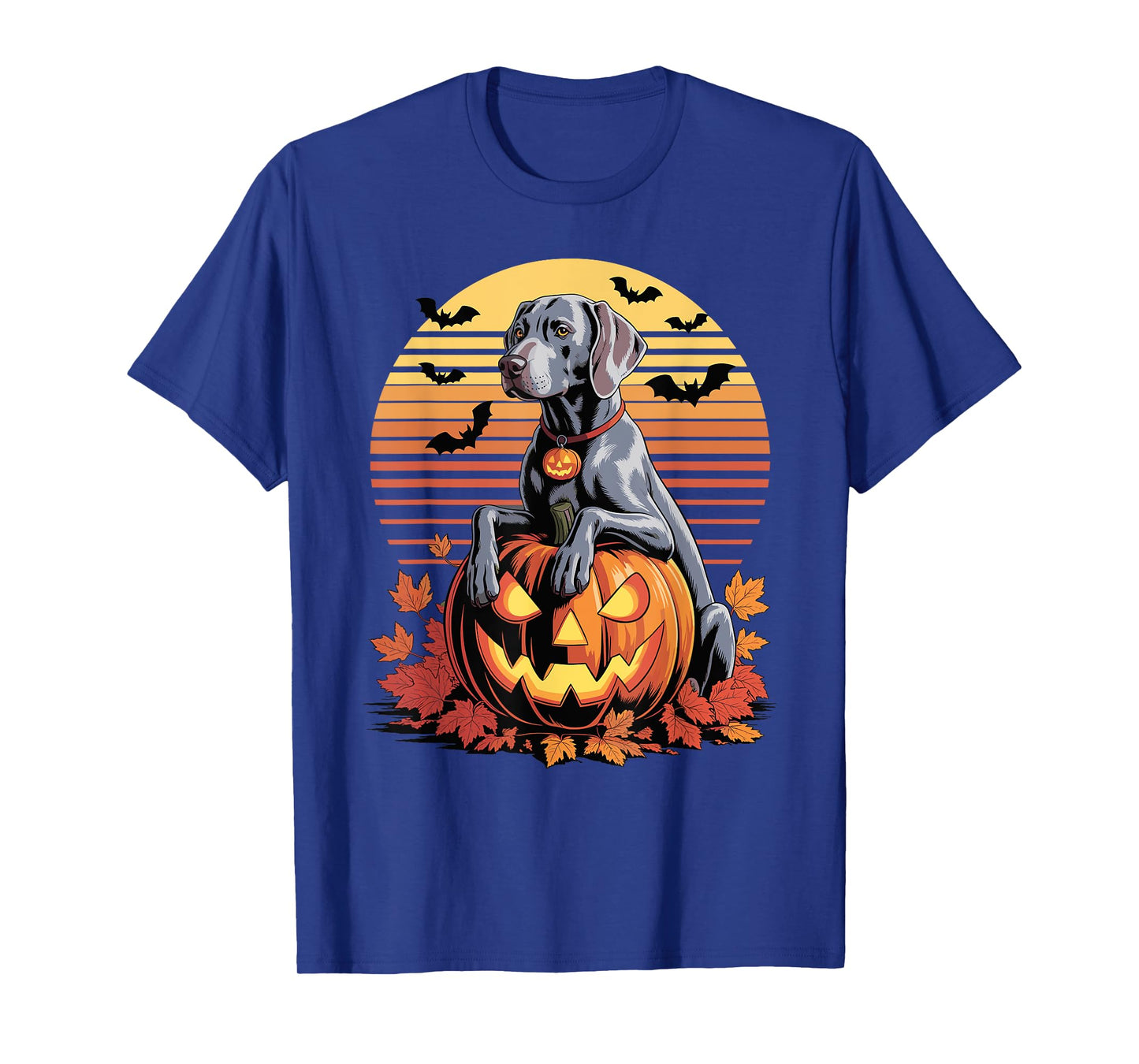 Halloween Retro Weimaraner Weimaraners T-Shirt
