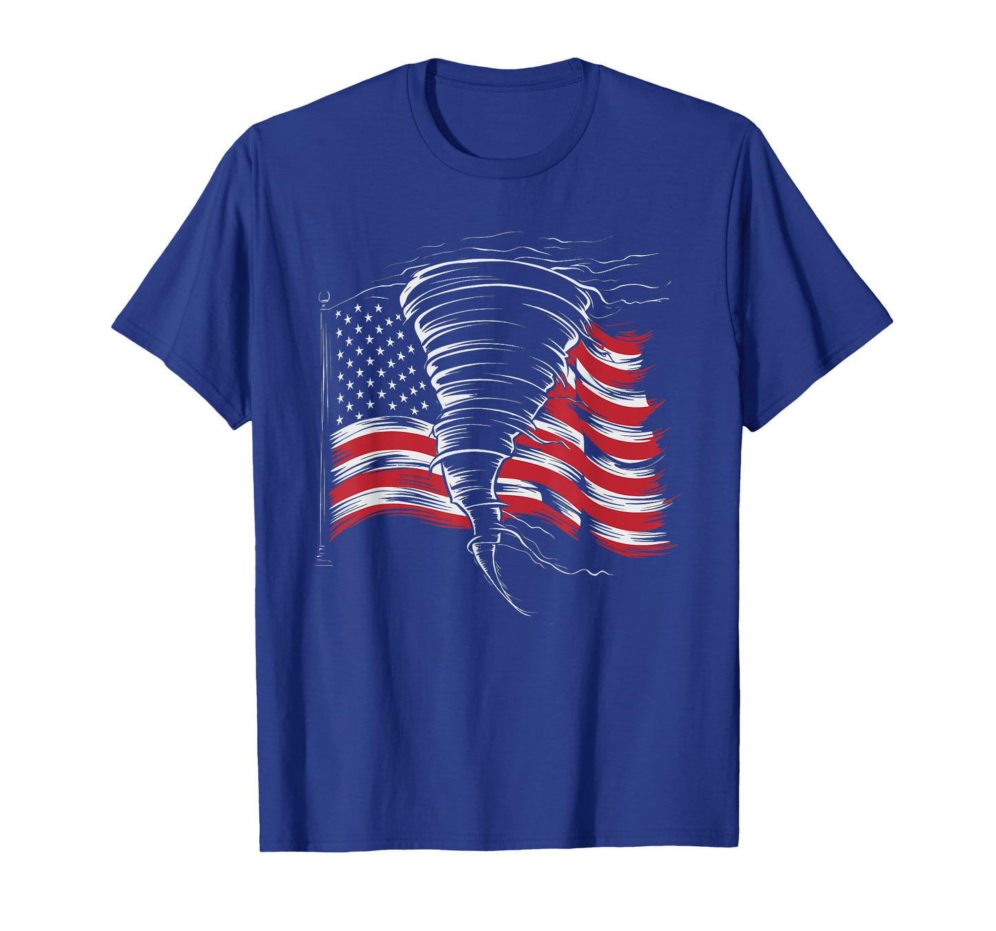 Tornado In Front Of US Flag T-Shirt