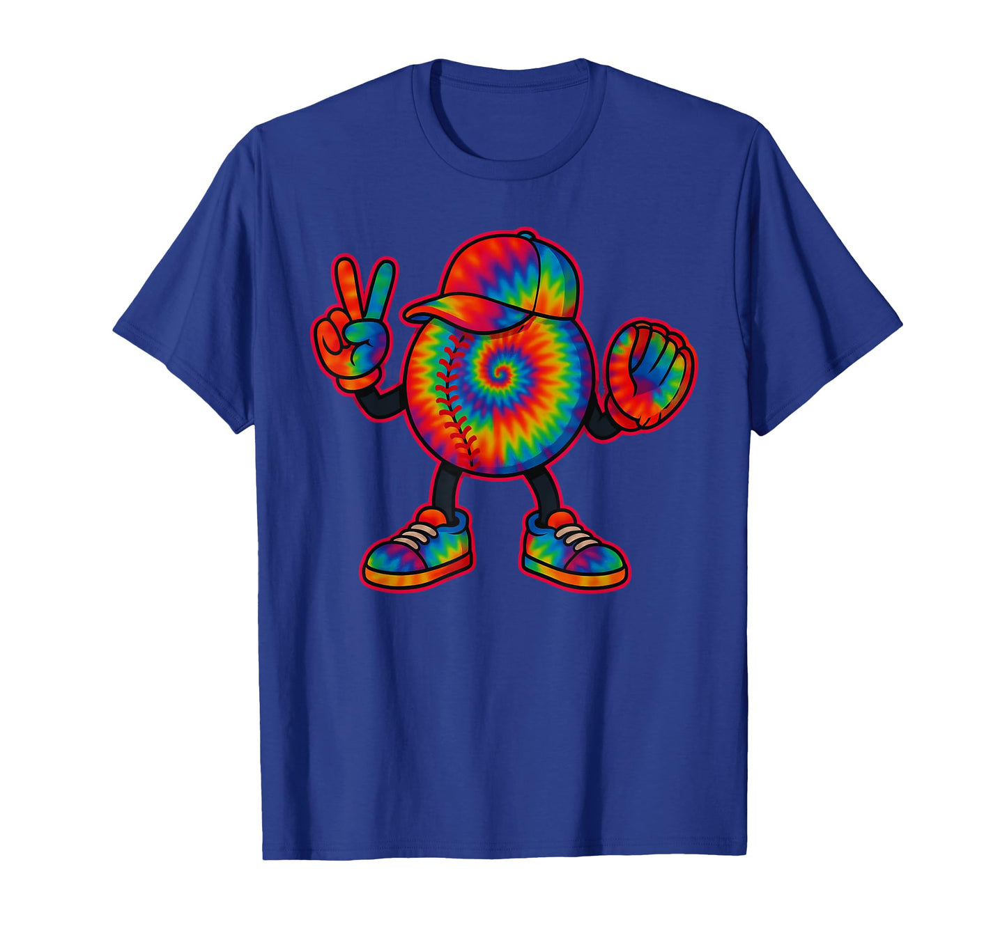 Tie Dye Baseball Shirt for Boys – Colorful Game Day Tee T-Shirt