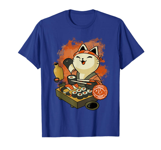 Sushi Master Cat T-Shirt