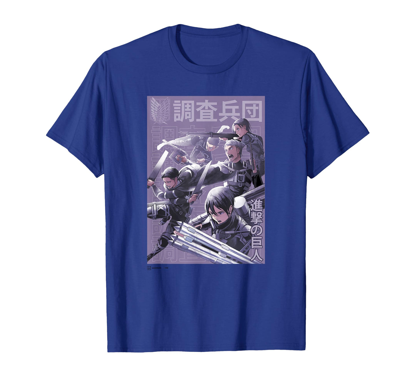 Attack on Titan Group Shot Scout Regiment Anime Epic Poster T-Shirt