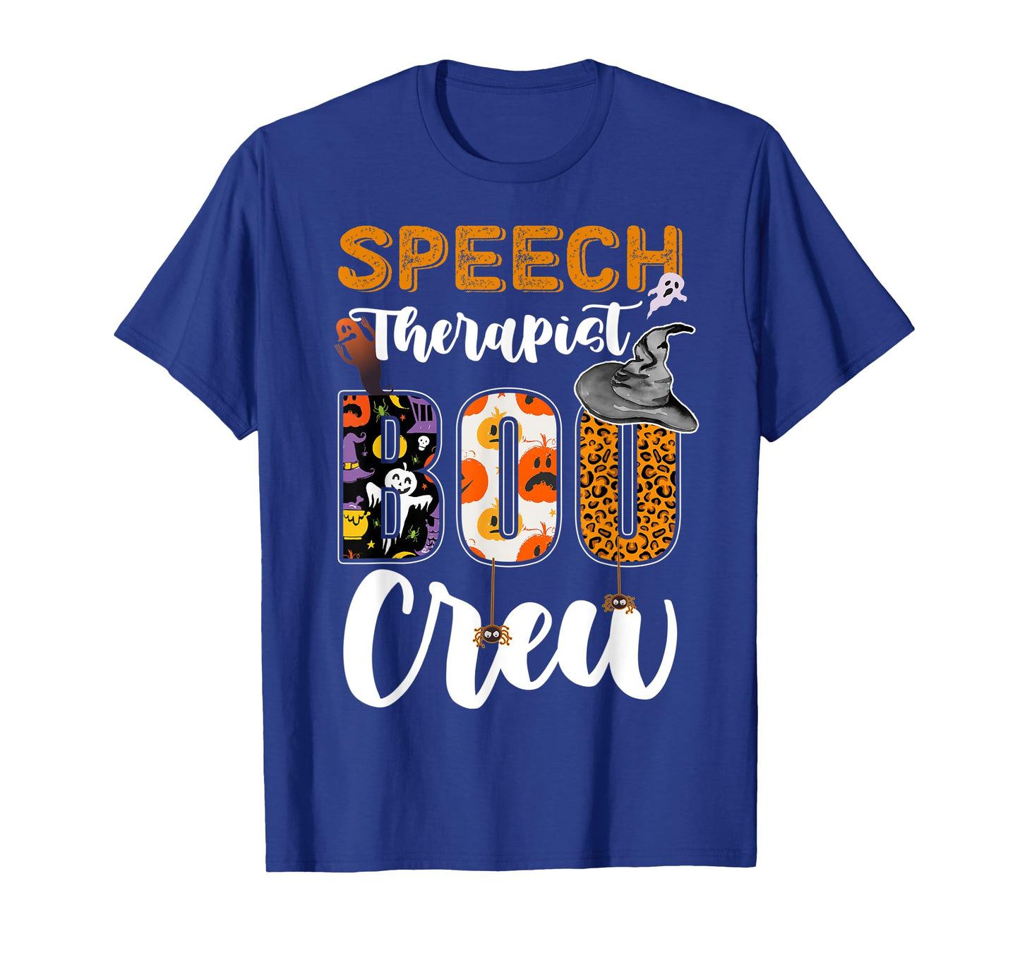 Speech Therapist Boo Crew Ghost Therapy Halloween Matching T-Shirt