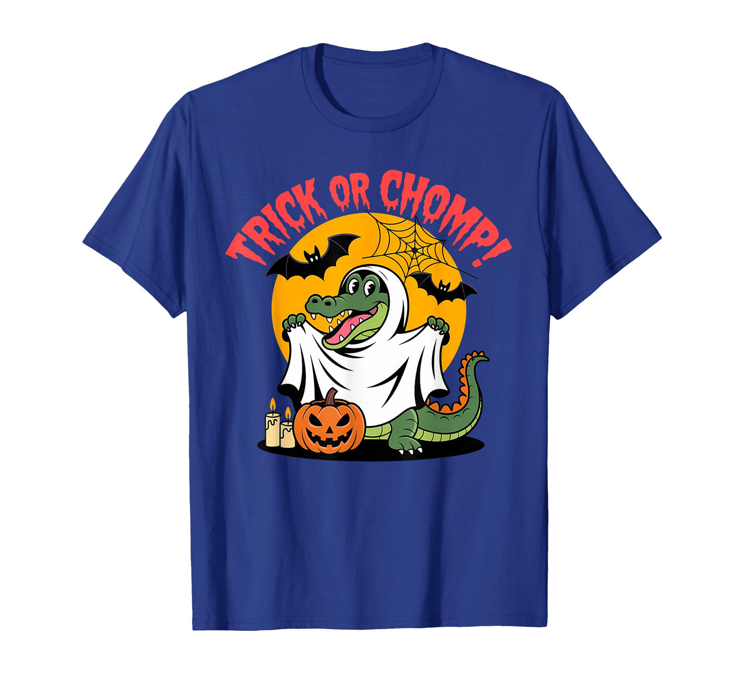 Trick or Chomp Funny Halloween Alligator T-Shirt