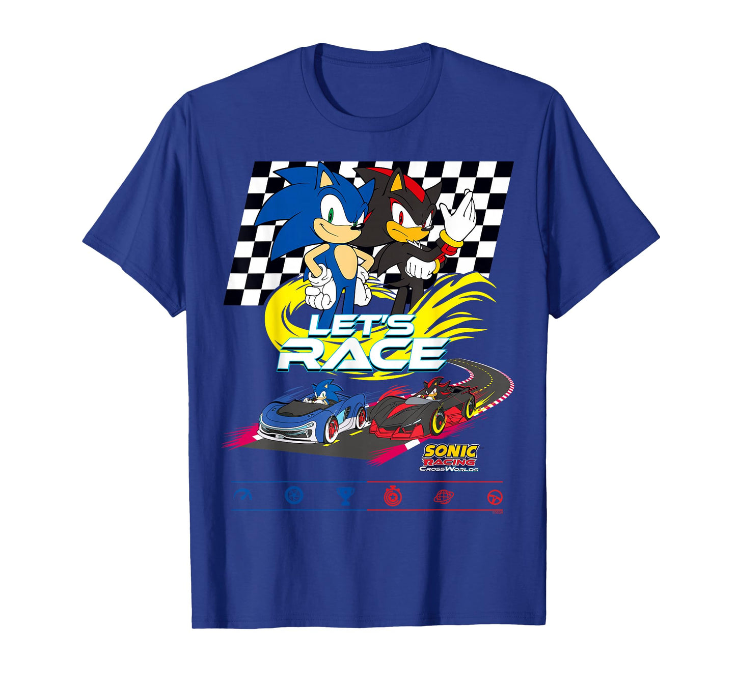 Sonic Racing CrossWorlds - Sonic VS Shadow Let's Race T-Shirt