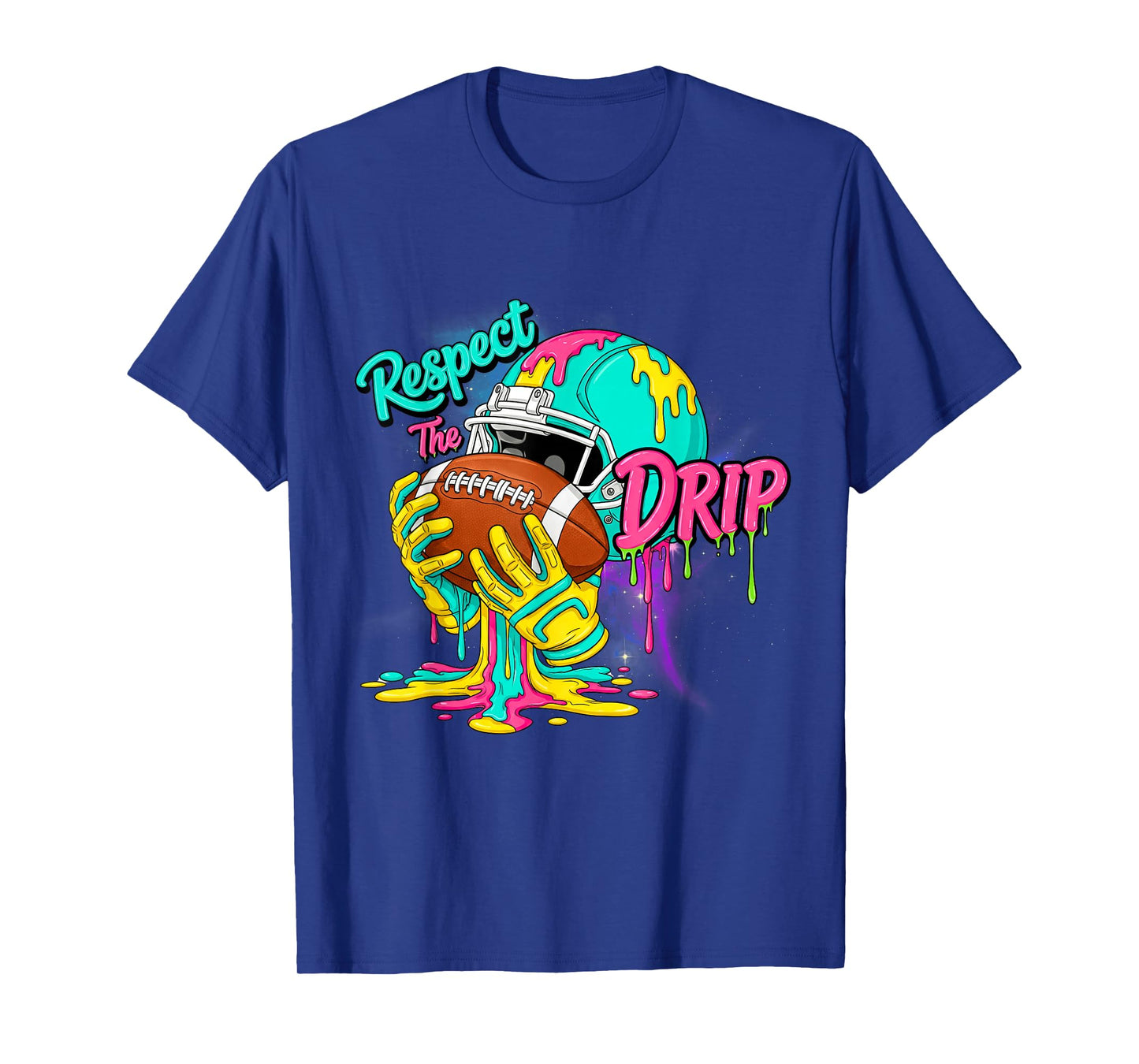 Football Drip Boys Football Ice Cream Respect Drip T-Shirt
