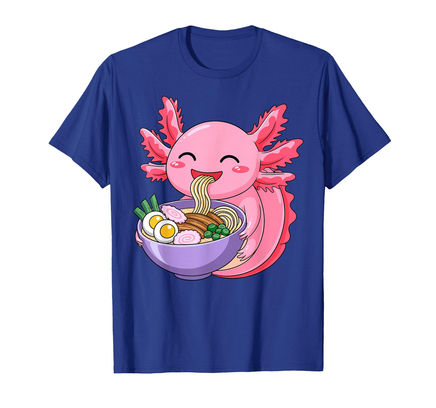 Cute Axolotl Ramen Lover Anime Noodle Tee Japanese Kawaii T-Shirt