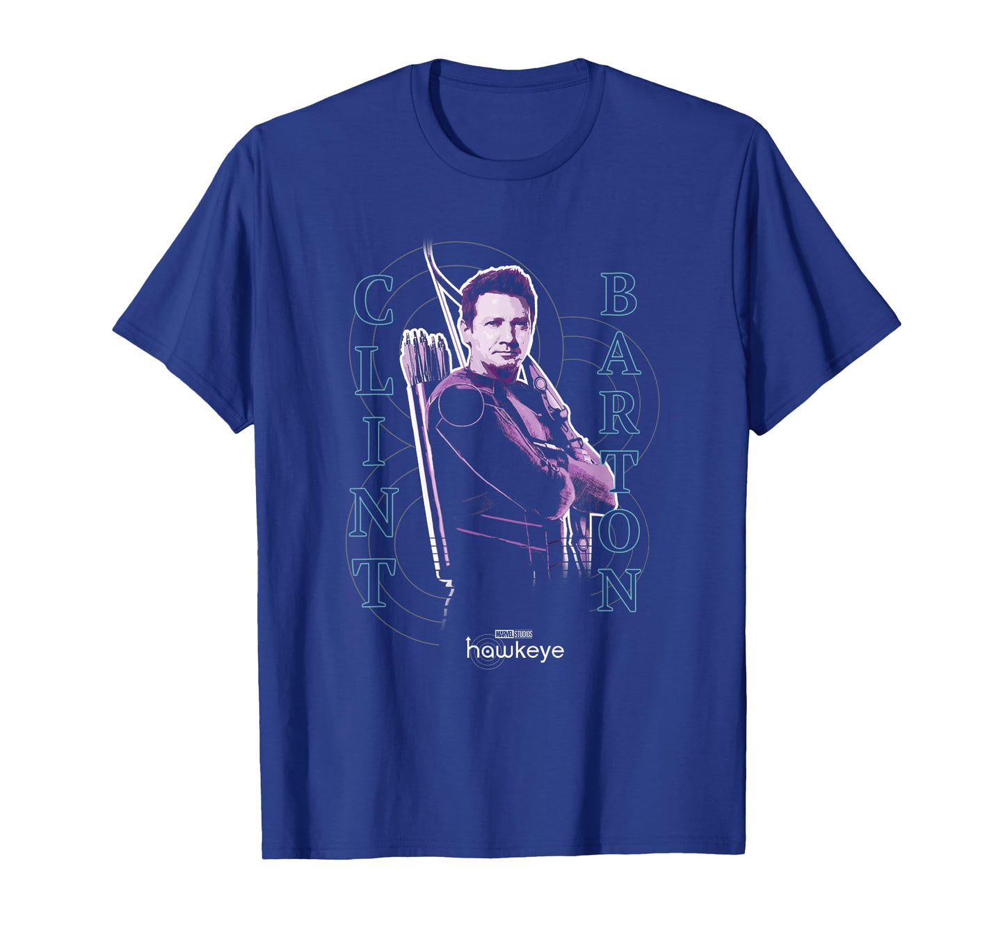 Marvel Hawkeye Disney Plus Clint Barton Color Pop Poster T-Shirt