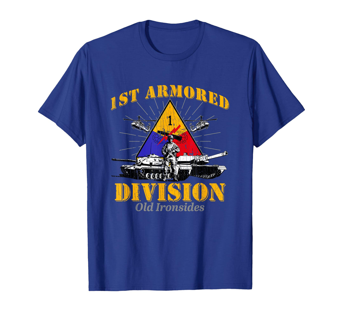 1st Armored Division Old Ironsides Veteran Fort Bliss Texas T-Shirt