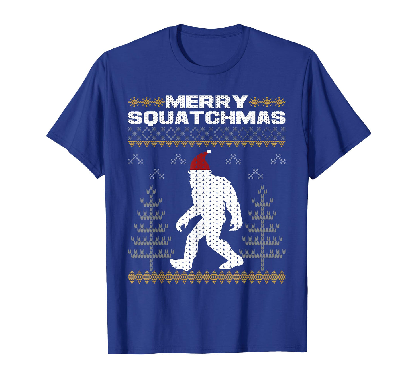 Merry Squatchmas Bigfoot Sasquatch Ugly Christmas Sweater T-Shirt