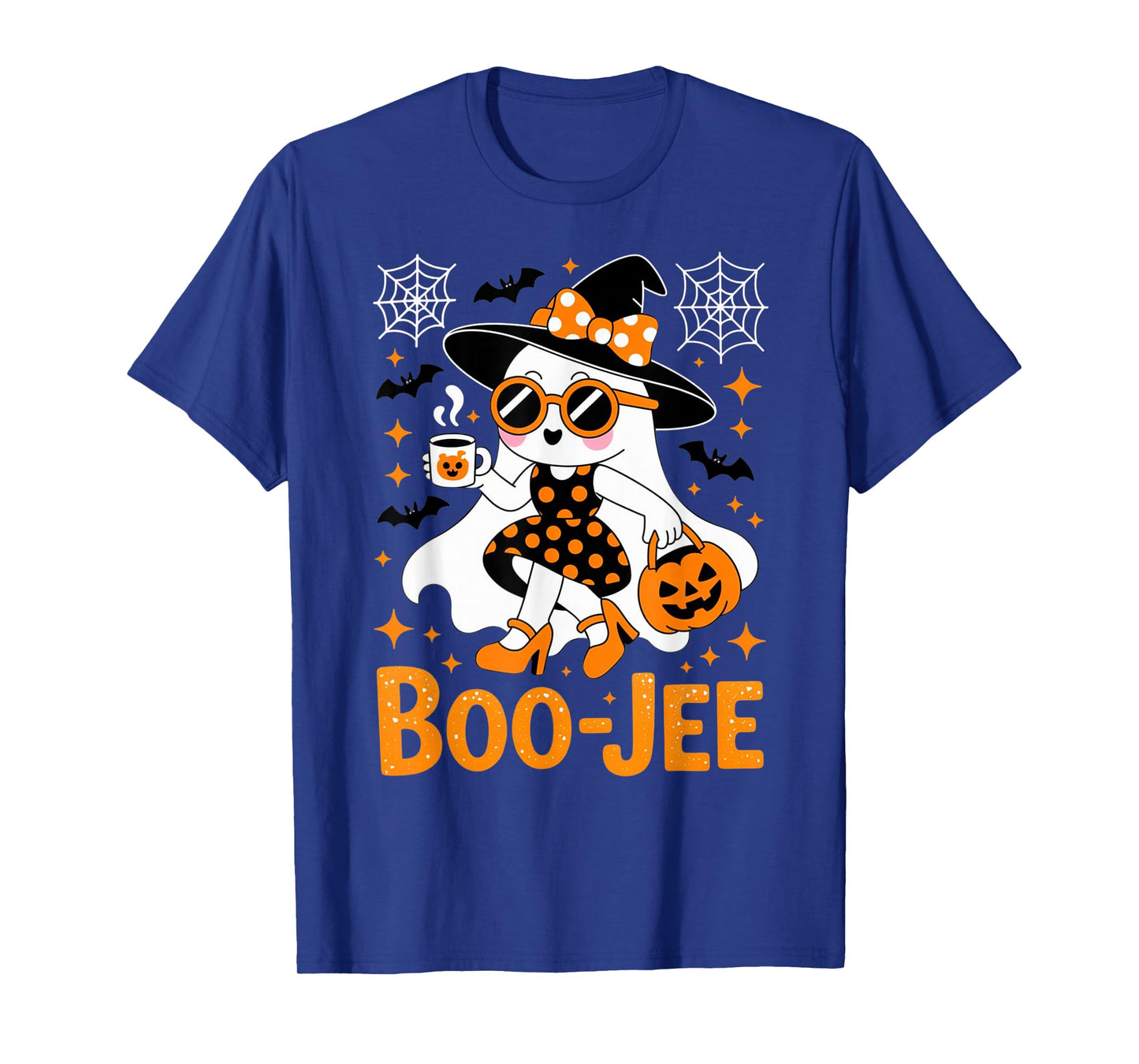 Boo JEE Coquette Leopard Boujee Halloween Ghost T-Shirt