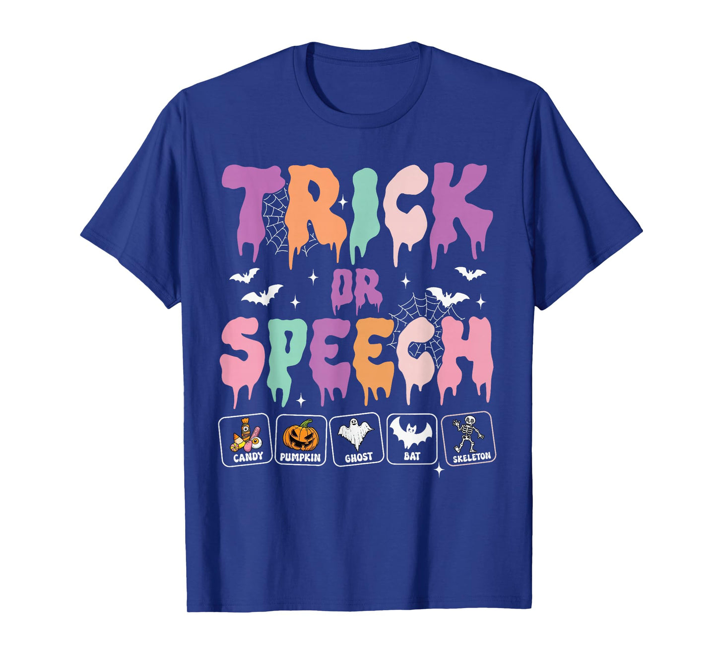 Trick or Speech Retro SLP Halloween Speech Therapy Halloween T-Shirt