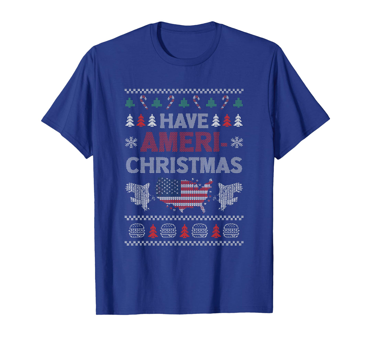 Have Ameri-Christmas Funny USA Patriotic XMAS T-Shirt