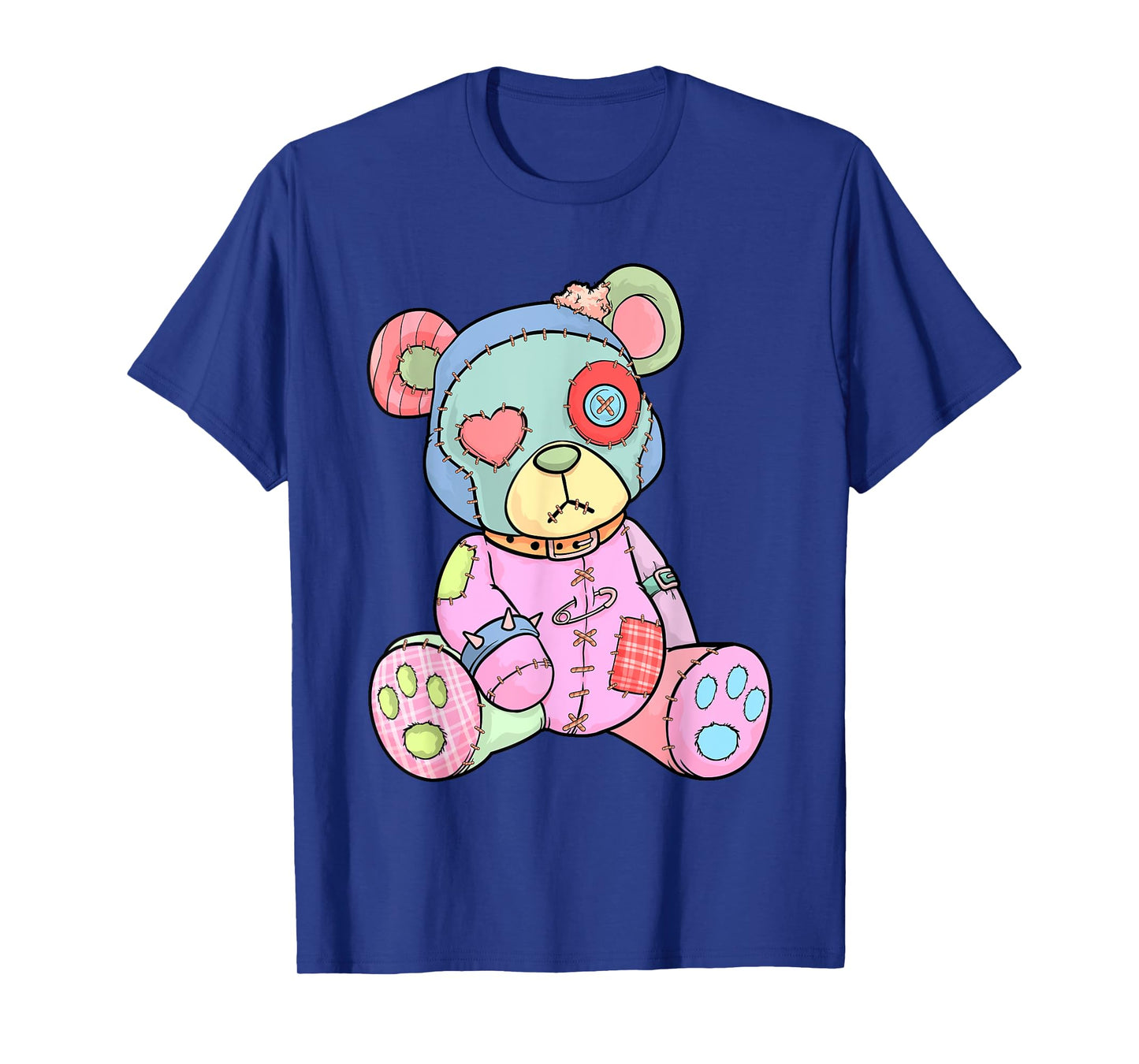Pastel Goth Teddy Bear Japanese Anime Kawaii Menhera T-Shirt Small