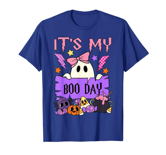 It's My Boo Day Booday Cute Ghost Girls Kids Birthday Ghoul T-Shirt