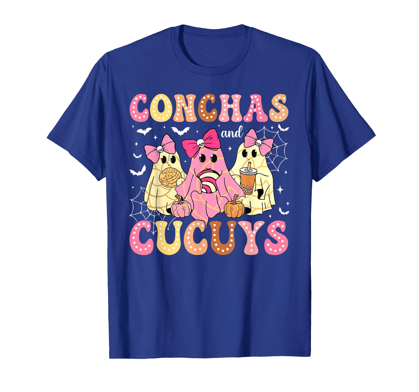 Cute Conchas And Cucuys Ghost Funny Halloween Mexican Ghost T-Shirt