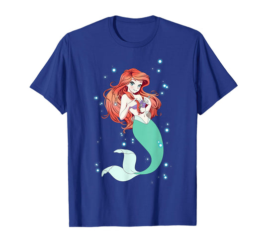Disney Little Mermaid Anime Ariel Graphic T-Shirt T-Shirt