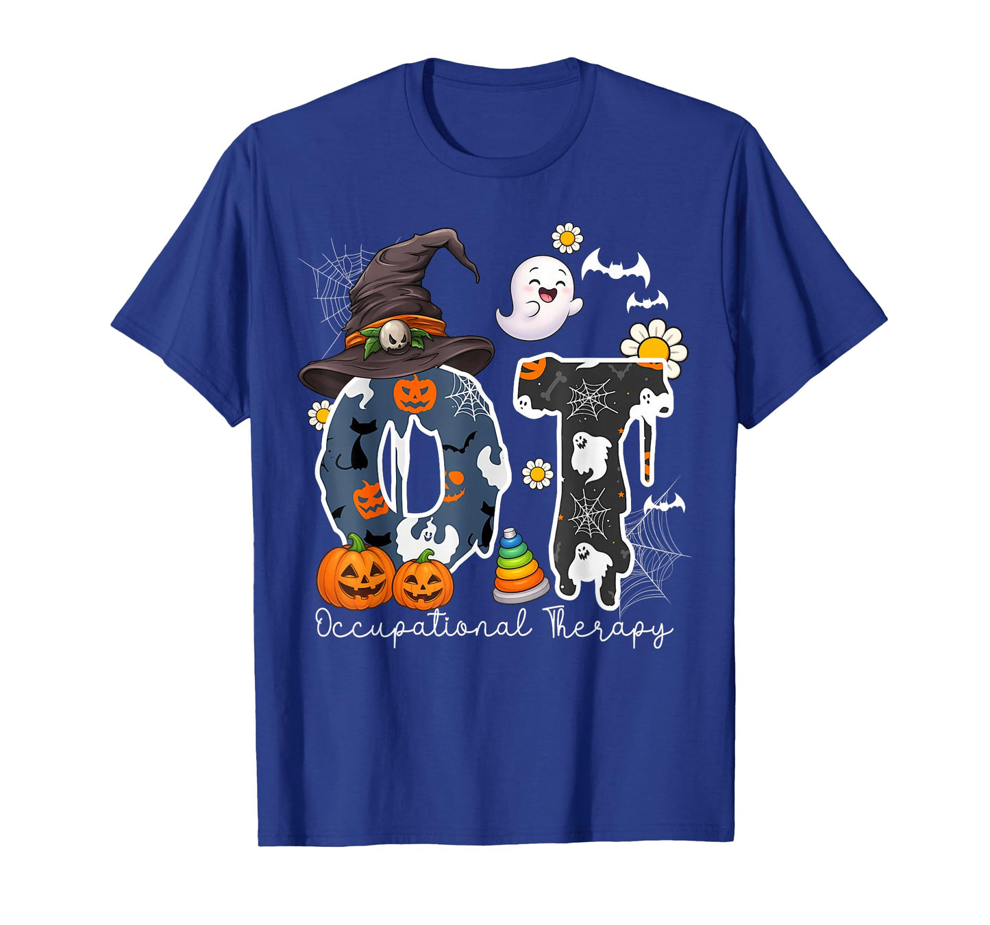 Halloween Occupational Therapy Ghost Spooky Nurse OT Men T-Shirt