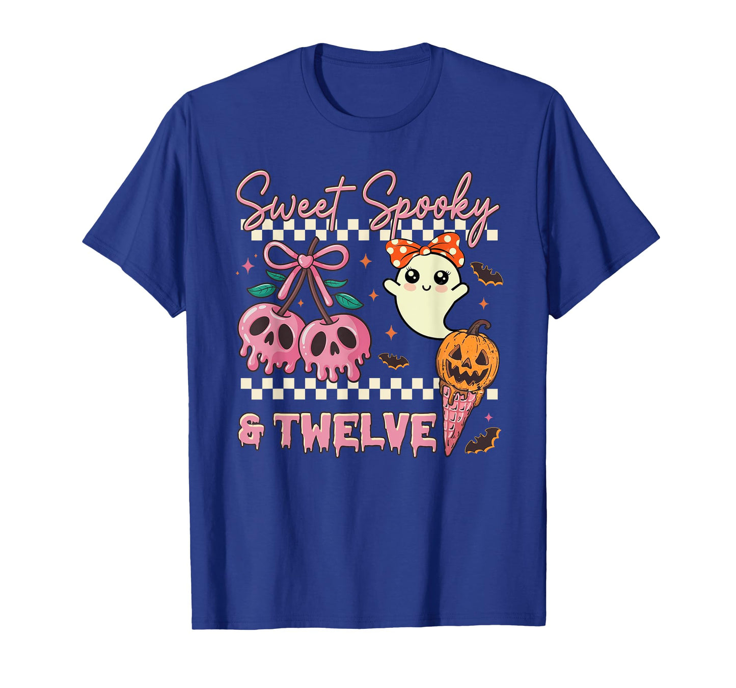 Sweet Spooky and Twelve Cute Ghost 12th Birthday Halloween T-Shirt
