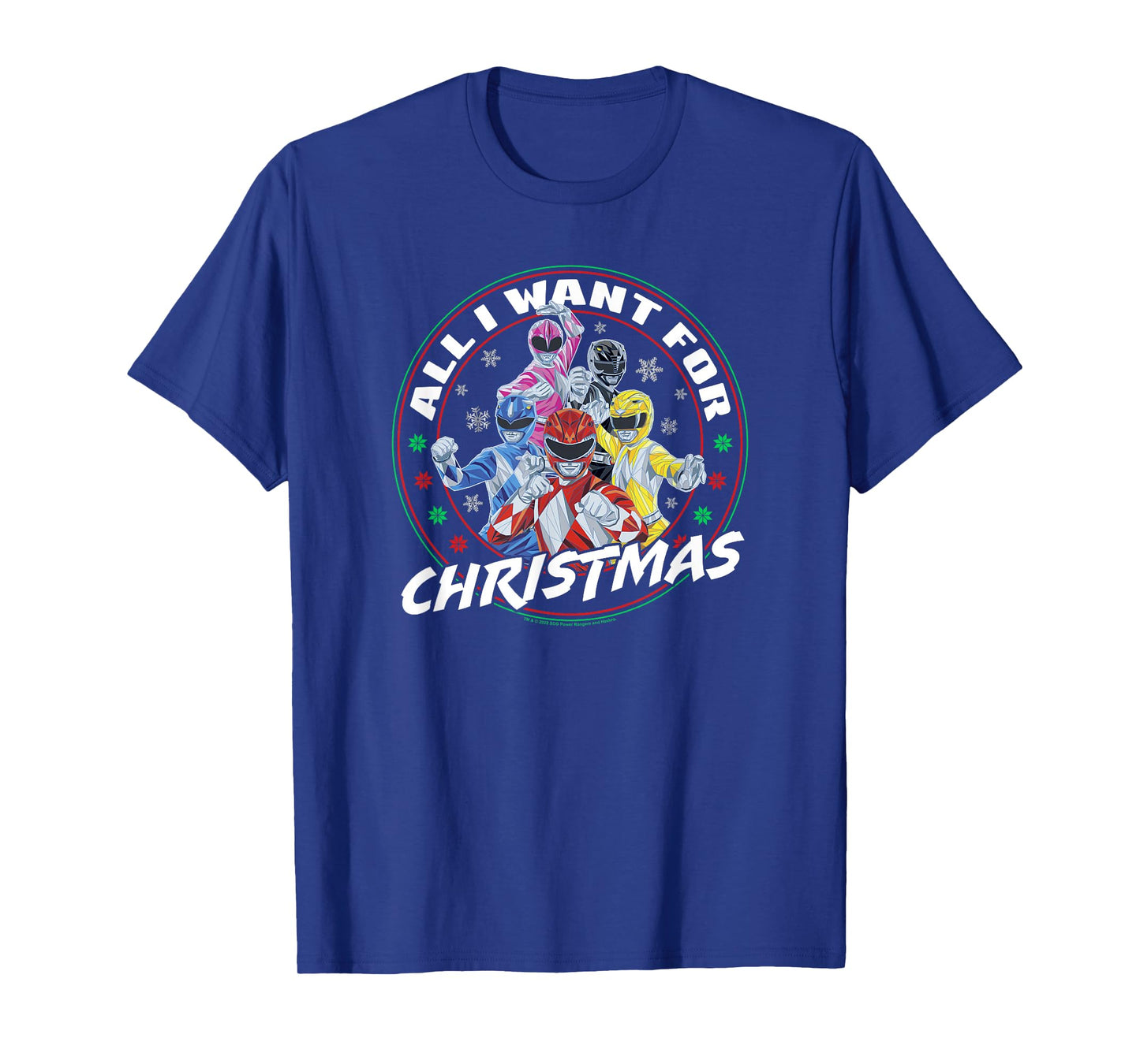 Power Rangers Christmas All I Want For T-Shirt