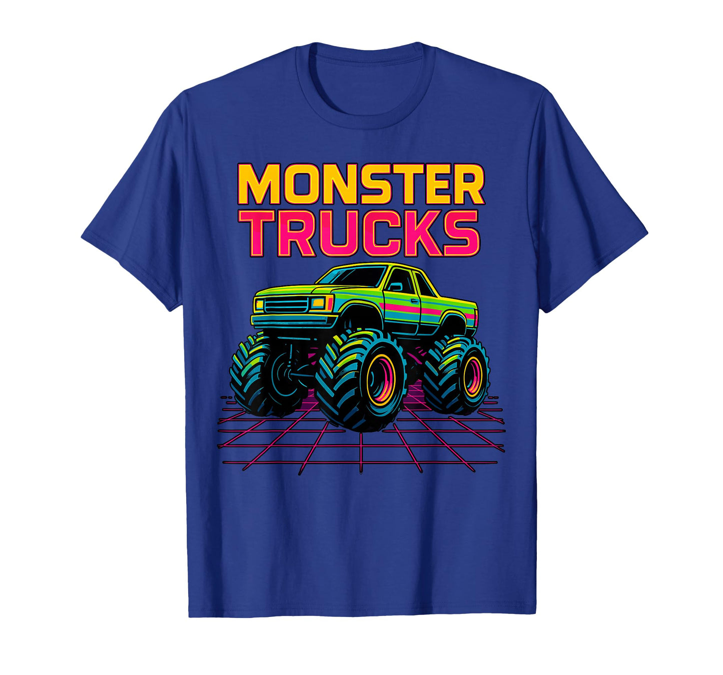 Retro Monster Truck Birthday Party Monster Trucks T-Shirt