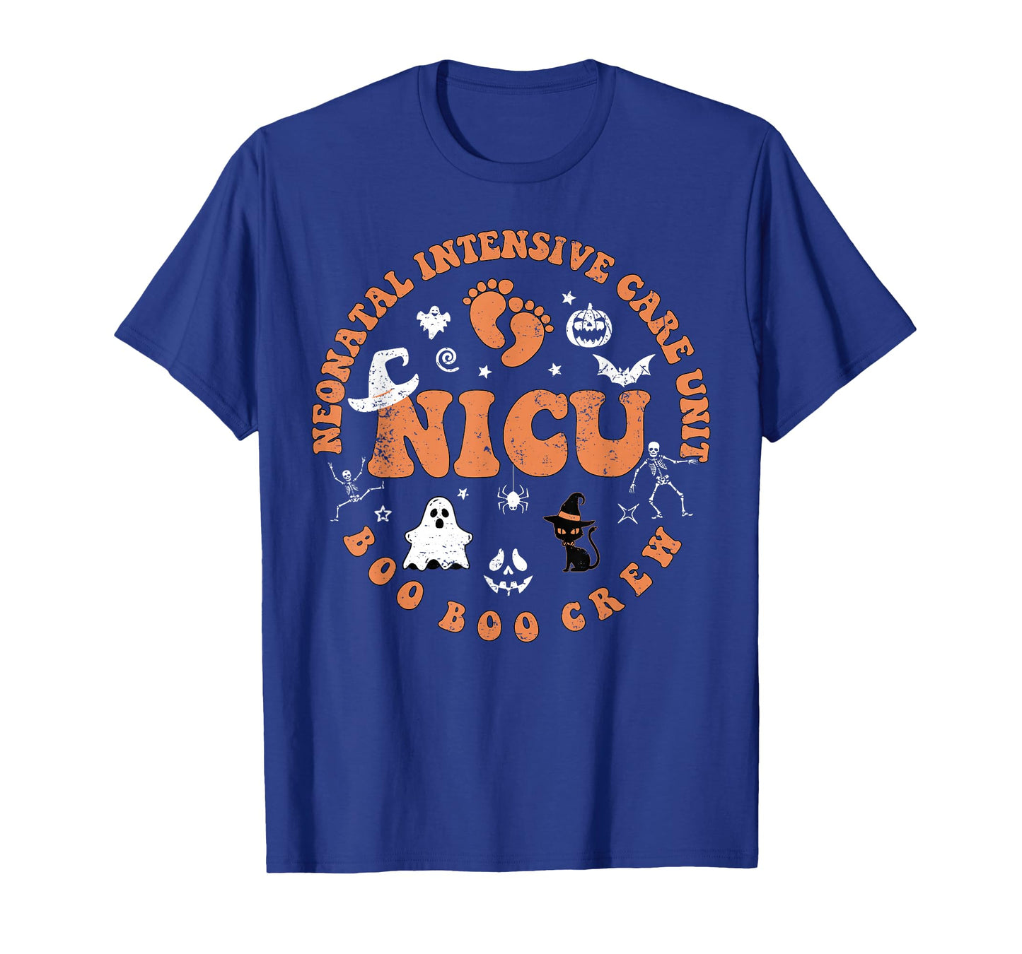 Neonatal Intensive Scare Unit Boo Crew NICU Halloween T-Shirt
