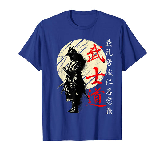 Samurai Japan Warrior Kanji Bushido Code T-Shirt
