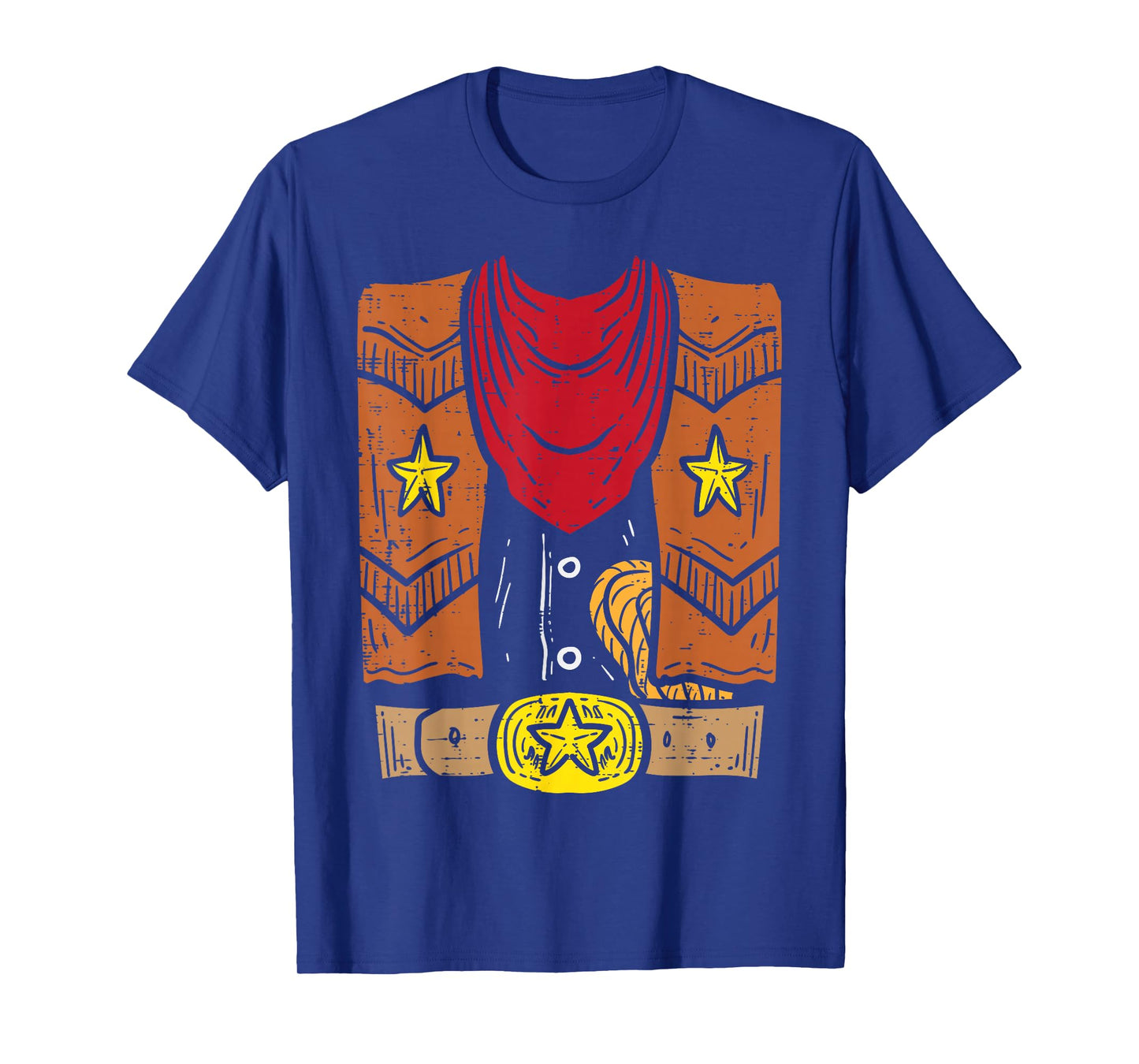 Cowboy Costume Cool Rodeo Country Halloween Men Boys Kids T-Shirt