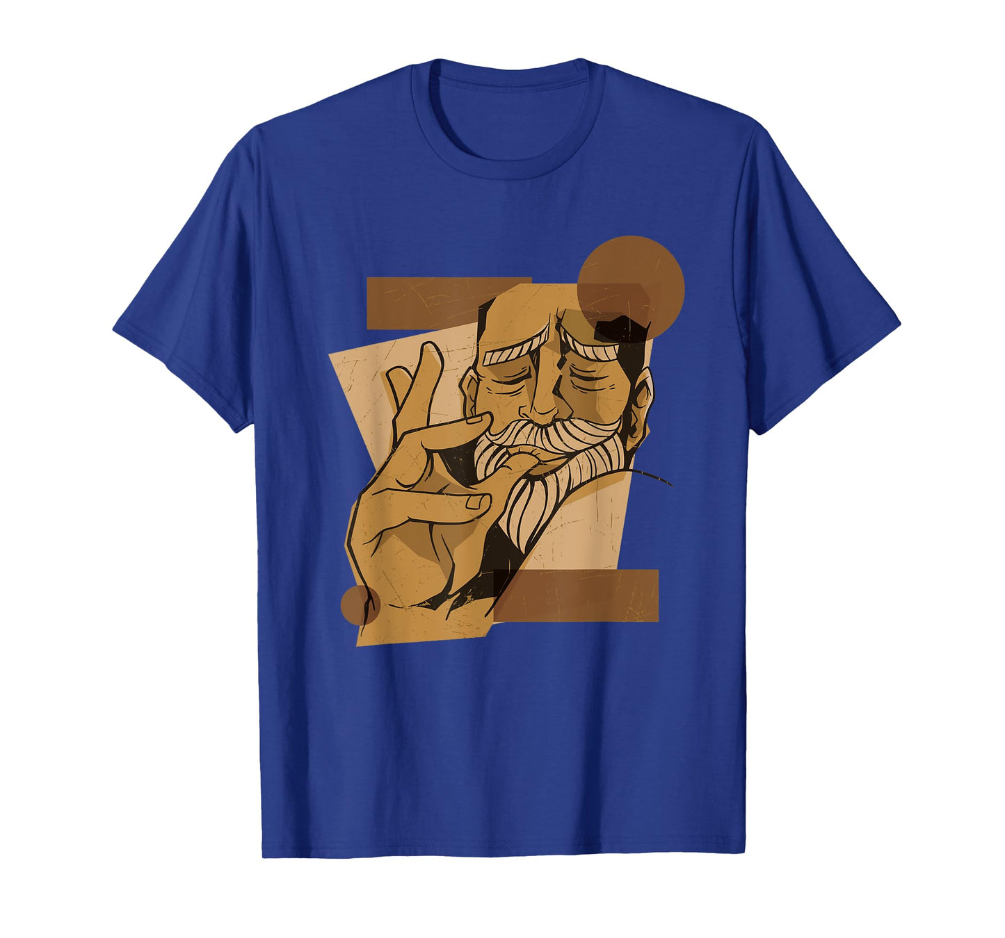 Man Licking Fingers Lick Food Delicious Cartoon T-Shirt