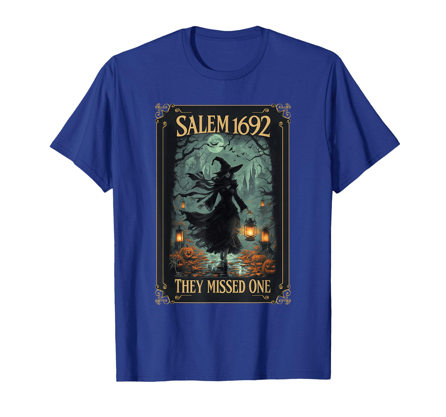 Salem 1692 They Missed One Halloween Witch Tarot Card Women T-Shirt