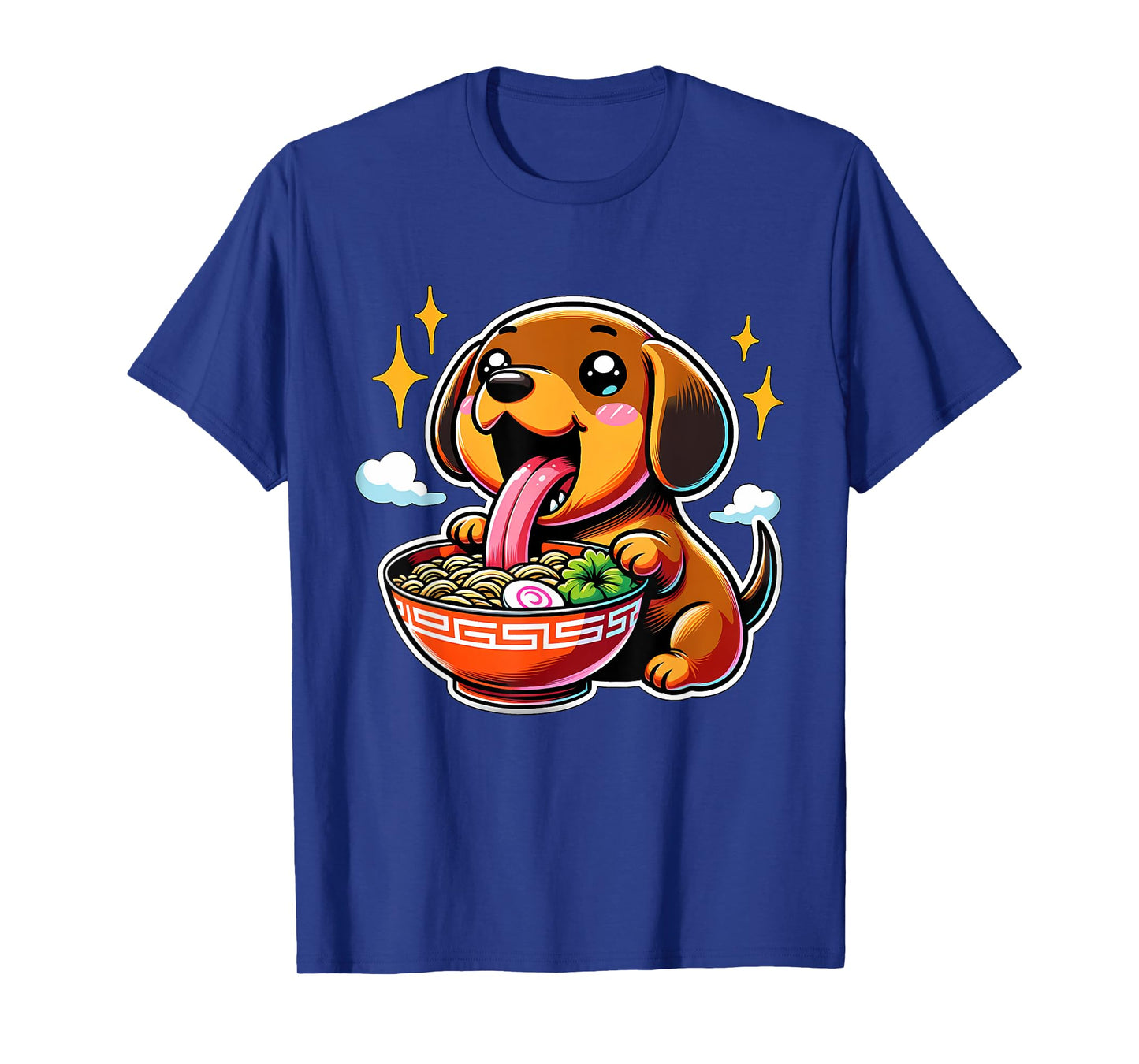 Kawaii Anime Dachshund Dog Ramen T-Shirt