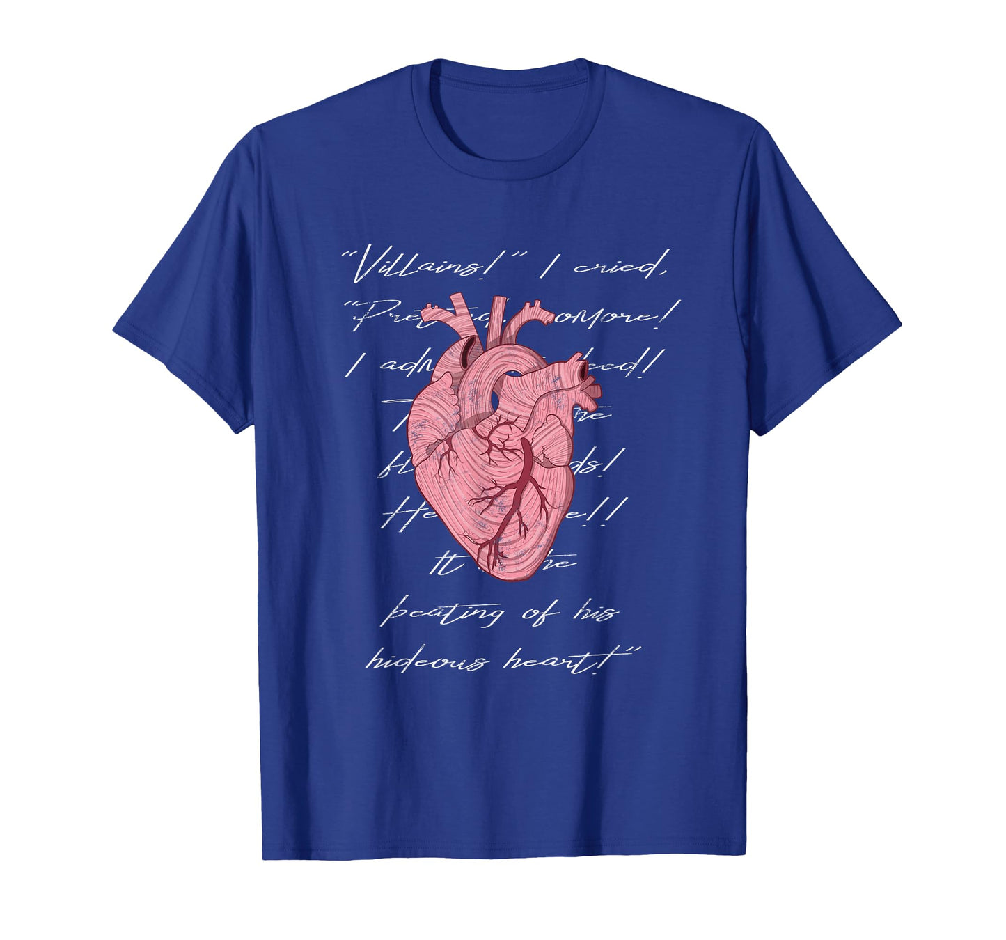 Poe The Beating Tell Tale Hideous Heart Creepy Morbid Design T-Shirt