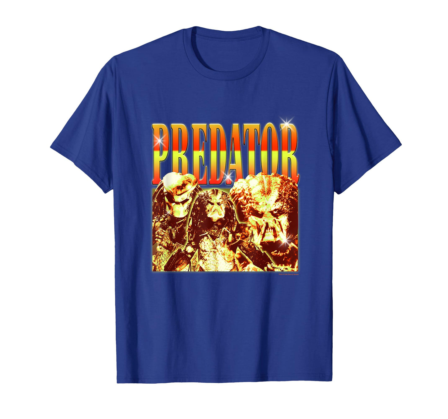 Aliens Iconic Epic Predator Montage Retro Big Chest Poster T-Shirt