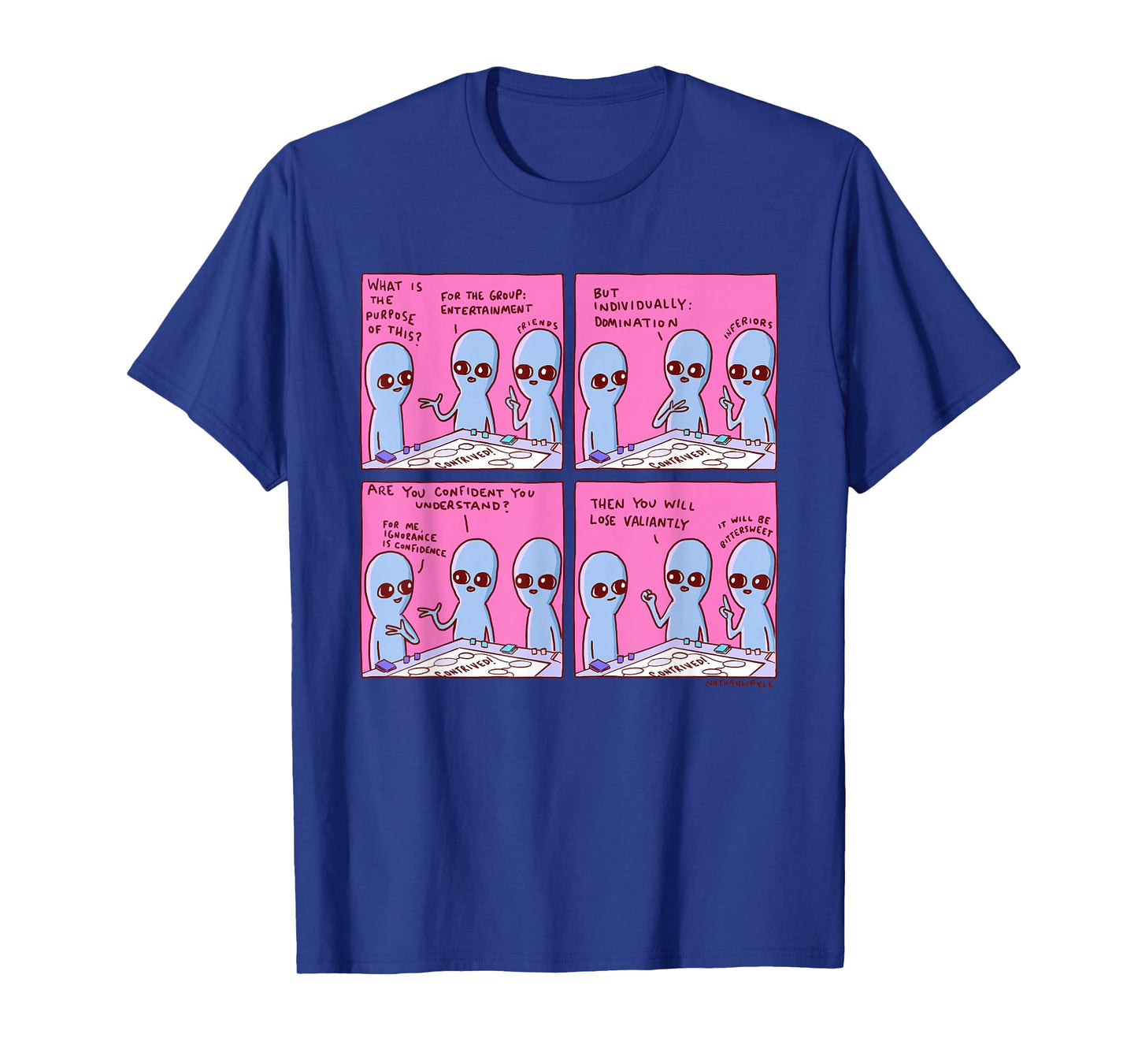 Threadless Nathan W. Pyle Strange Planet Confidence Graphic T-Shirt