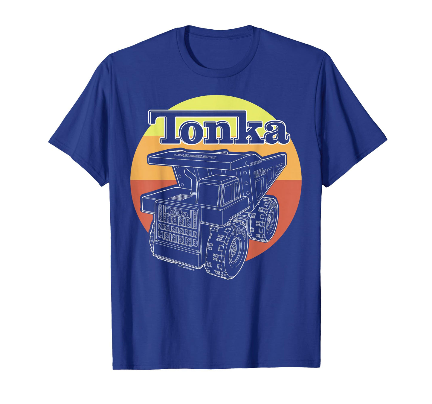 Tonka Retro Sunset Stripe Vintage Truck Logo T-Shirt