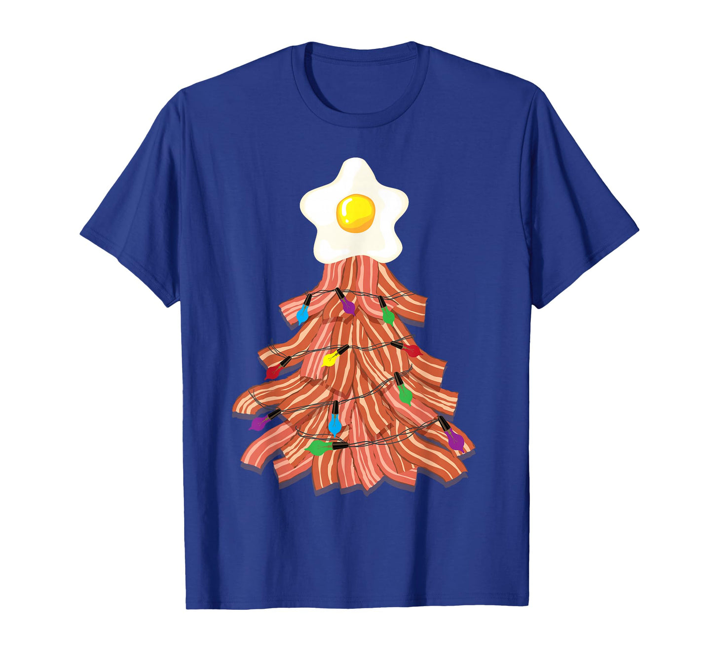 Bacon Christmas Tree Egg Top Shirt | Funny Pork Lover Gift T-Shirt