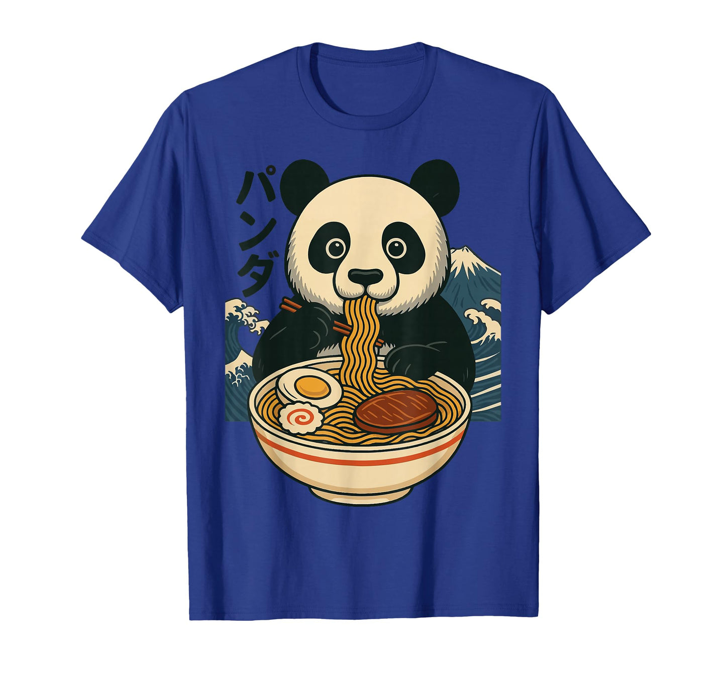 Anime Panda Eating Ramen Japanese Japan T-Shirt