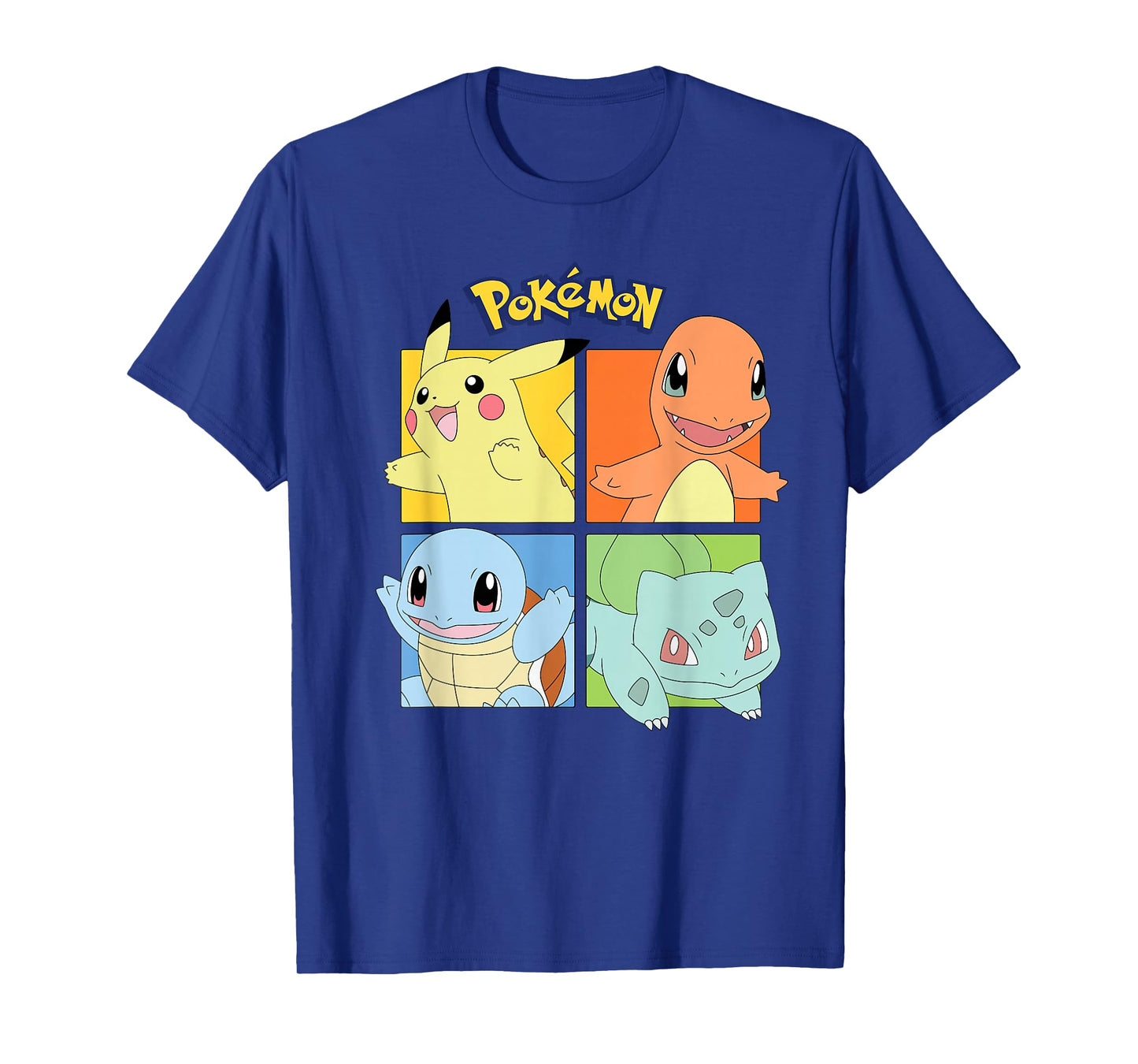 Pokémon - Pikachu Charmander Squirtle Bulbasaur Kanto Region T-Shirt