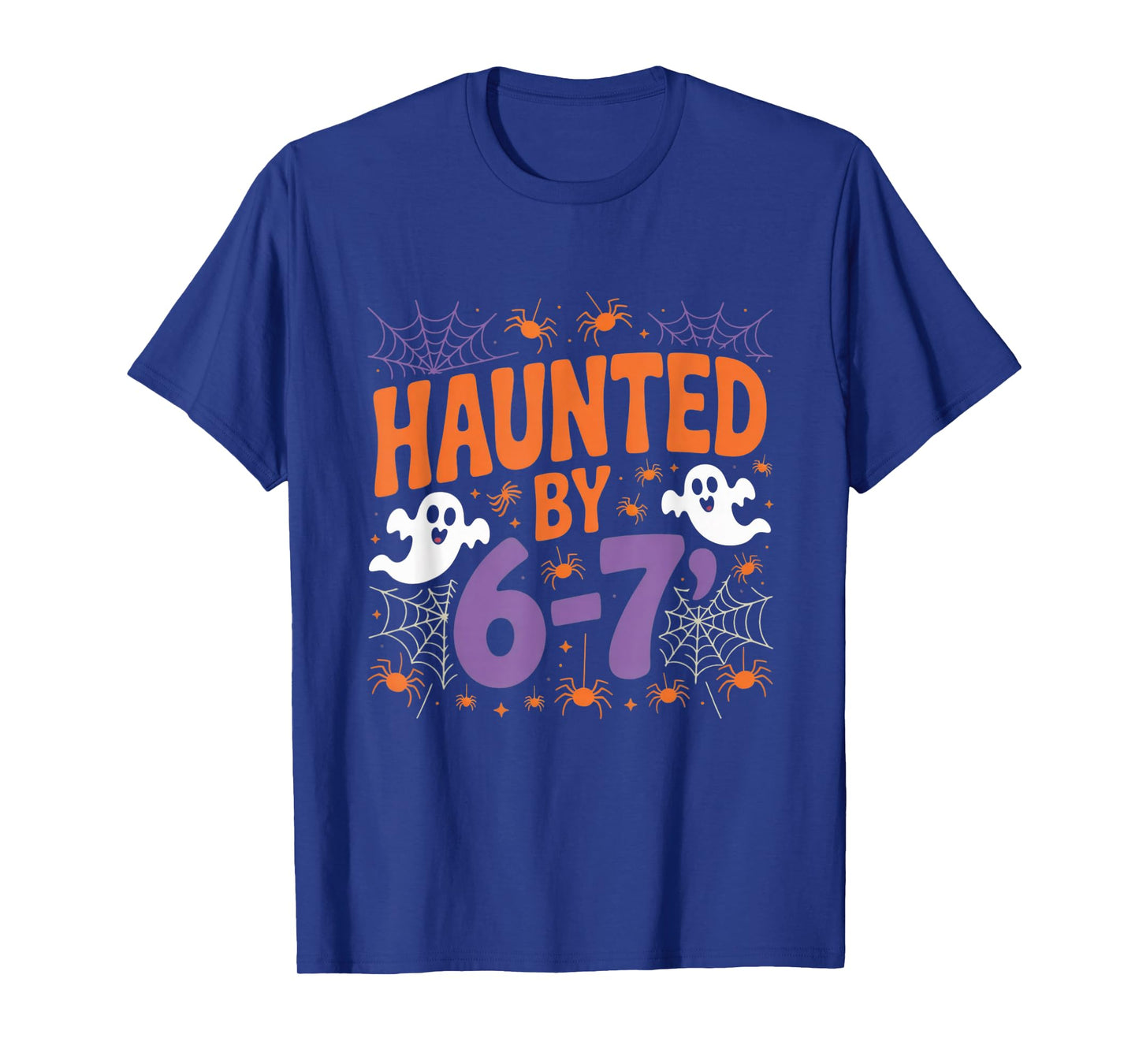 Haunted by 6 7 Retro Scary Paranormal Creepy Style T-Shirt