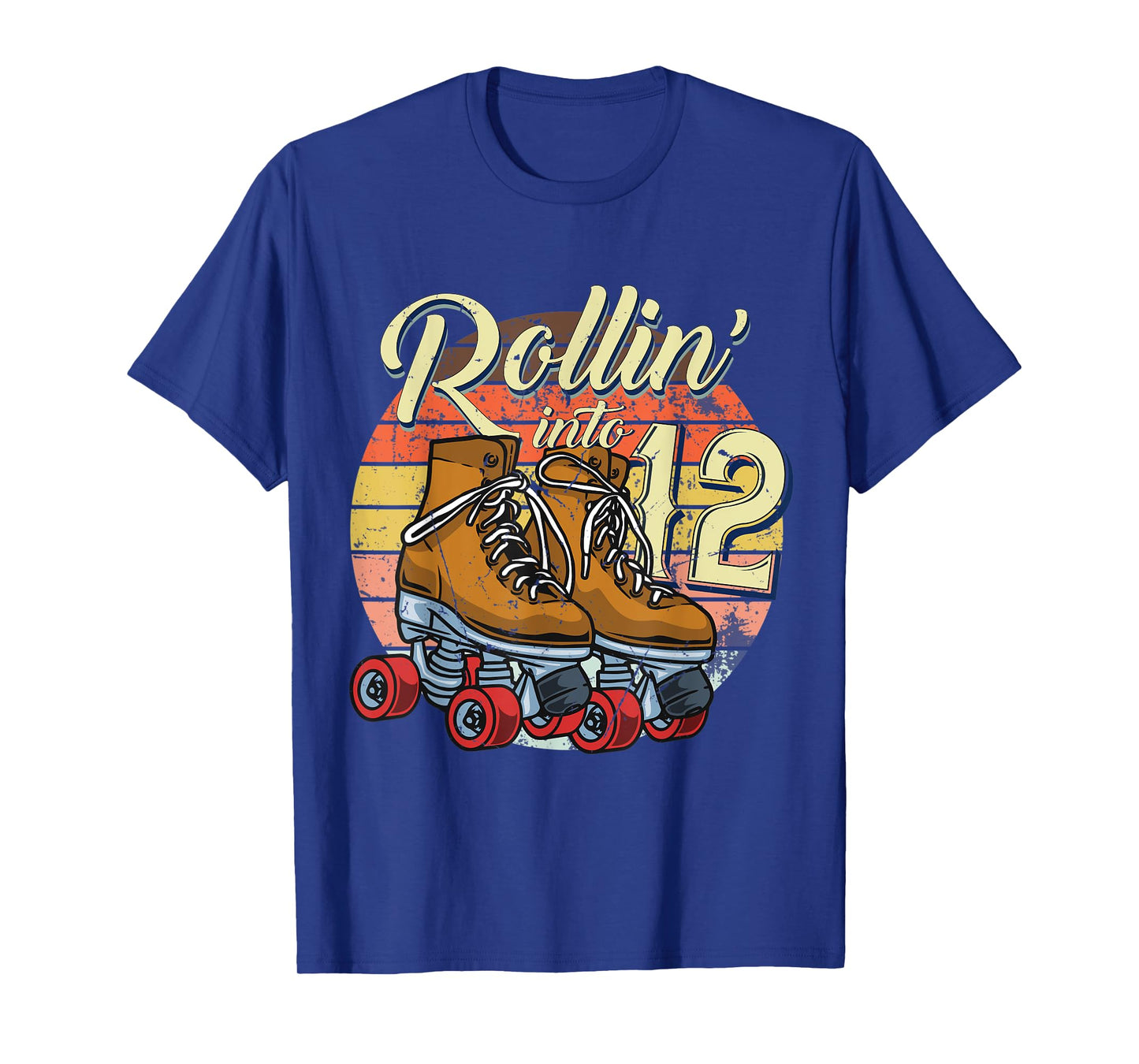12th Bday Outfit 12 Year Old Girl Rolling Into 12 Birthday T-Shirt