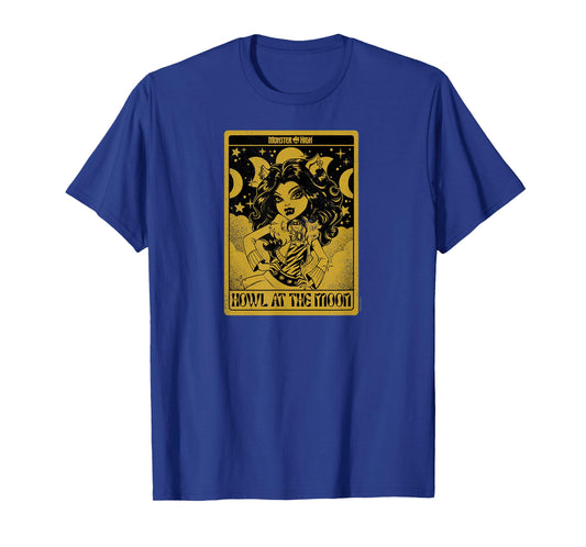 Monster High - Clawdeen Wolf Howl At The Moon Tarot Card T-Shirt