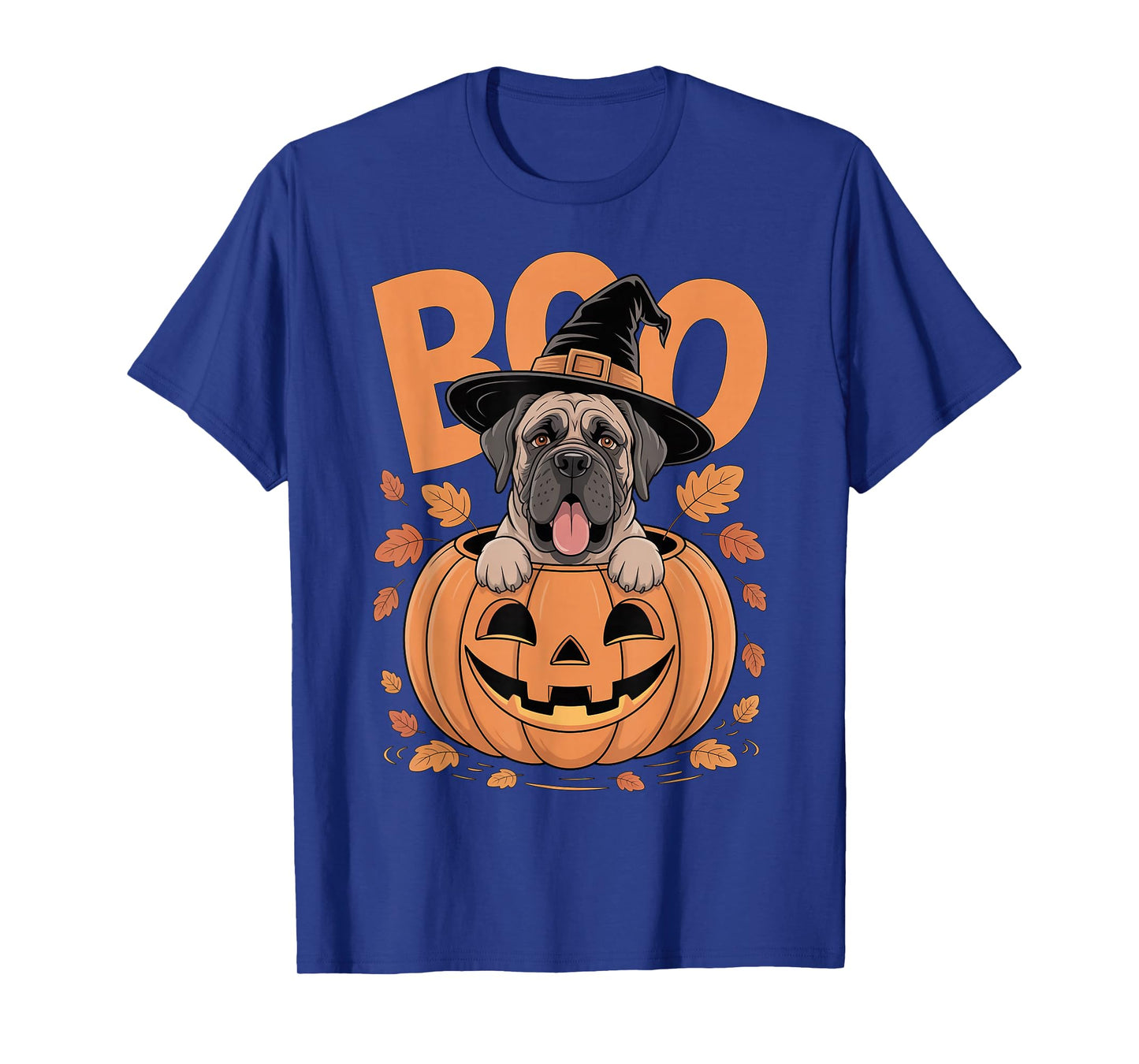 Mastiff Costume on Pumpkin Halloween Mastiff T-Shirt