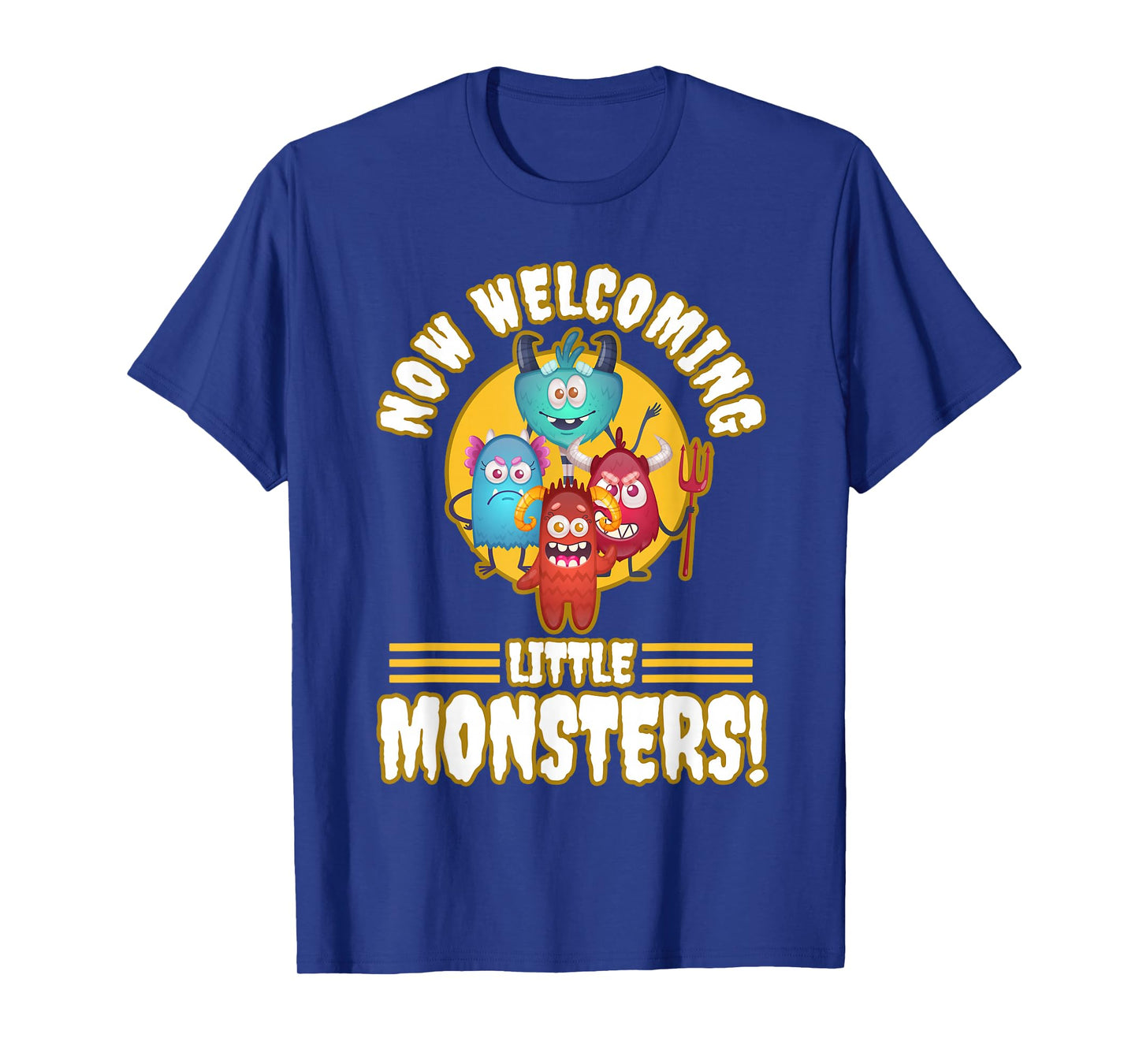 Now Welcoming Little Monsters Halloween Costume For Adults T-Shirt