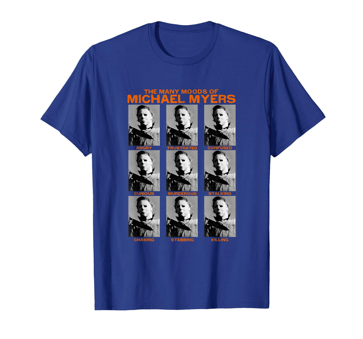Halloween Many Moods of Michael Myers T-Shirt Small