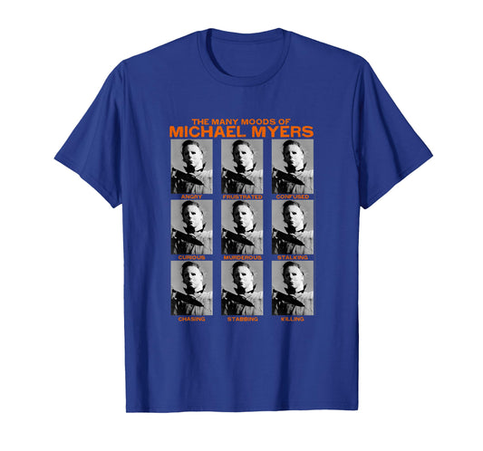 Halloween Many Moods of Michael Myers T-Shirt Small
