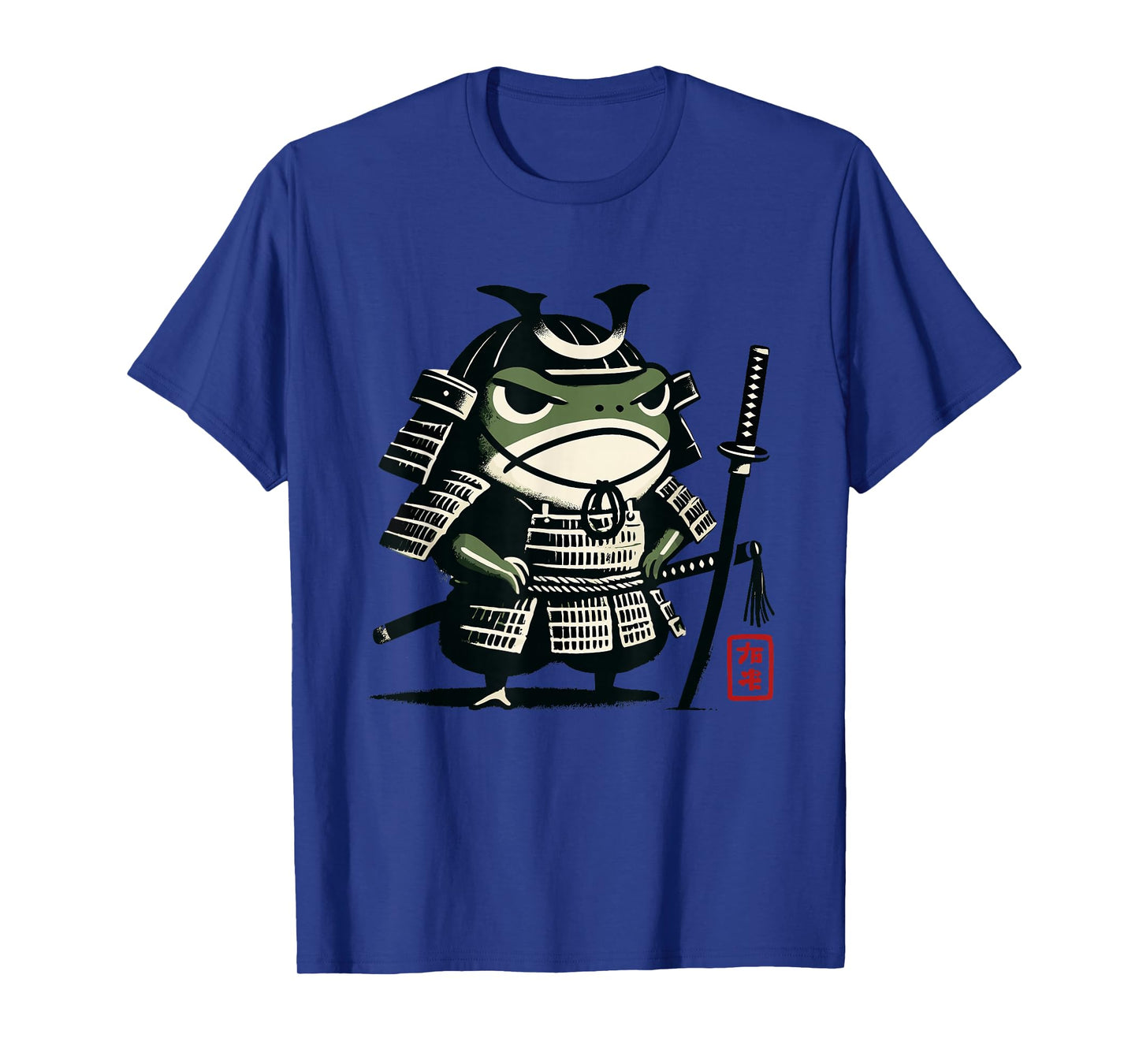 Samurai Grumpy Frog - Matsumoto Hoji Style T-Shirt