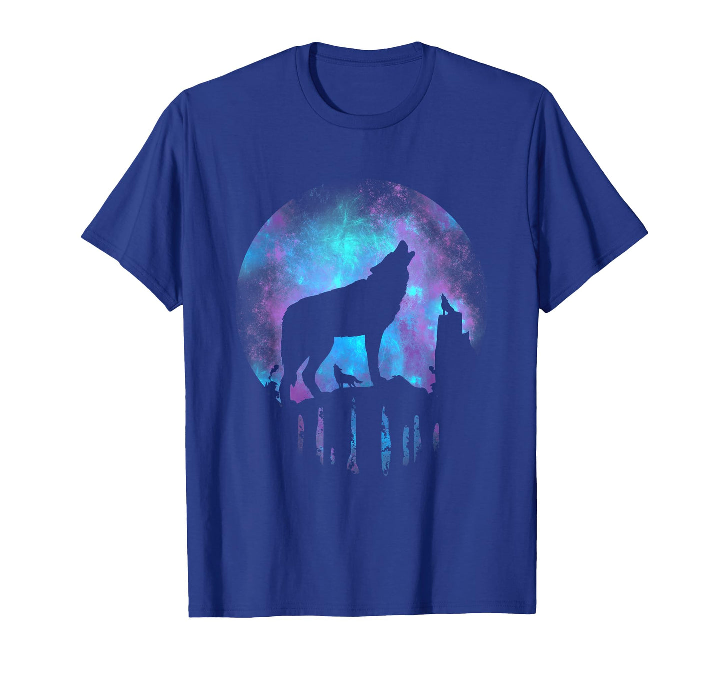 Wolf Galaxy Moon T-Shirt