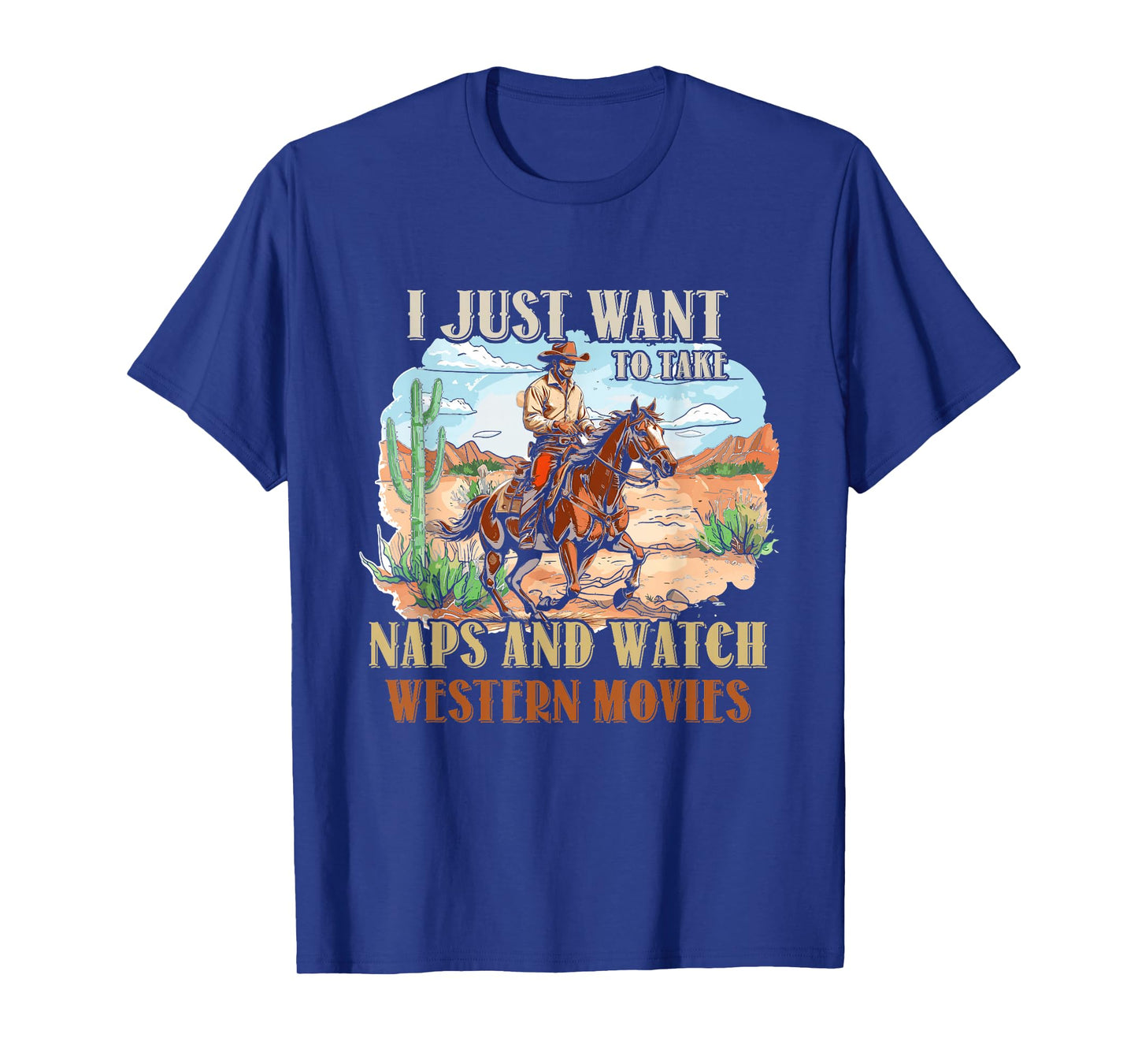 Take Naps and Watch Western Movie Lover Movie Fan T-Shirt