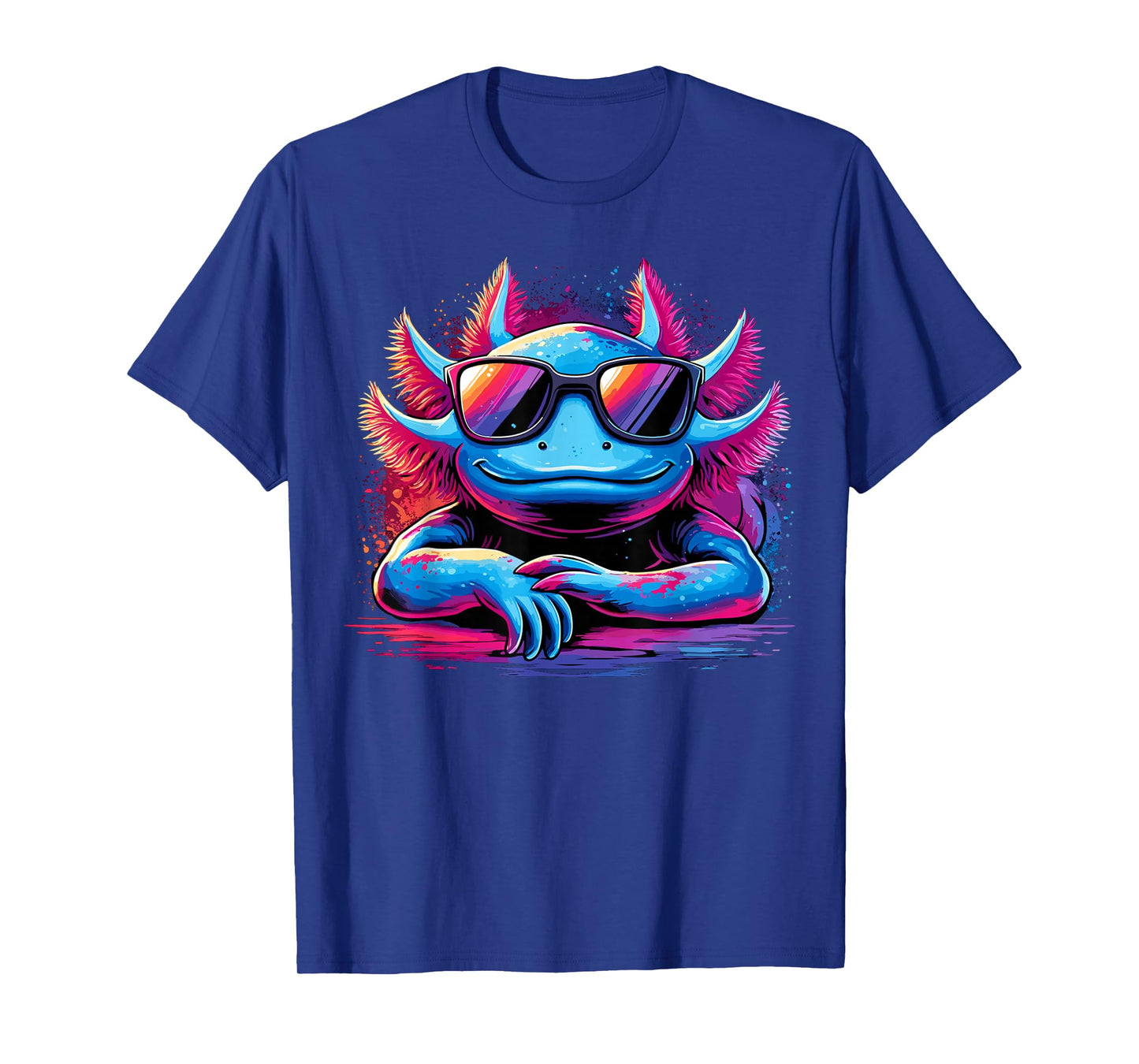 Axolotl Colorful Anime Cute Kawaii Axolotl T-Shirt