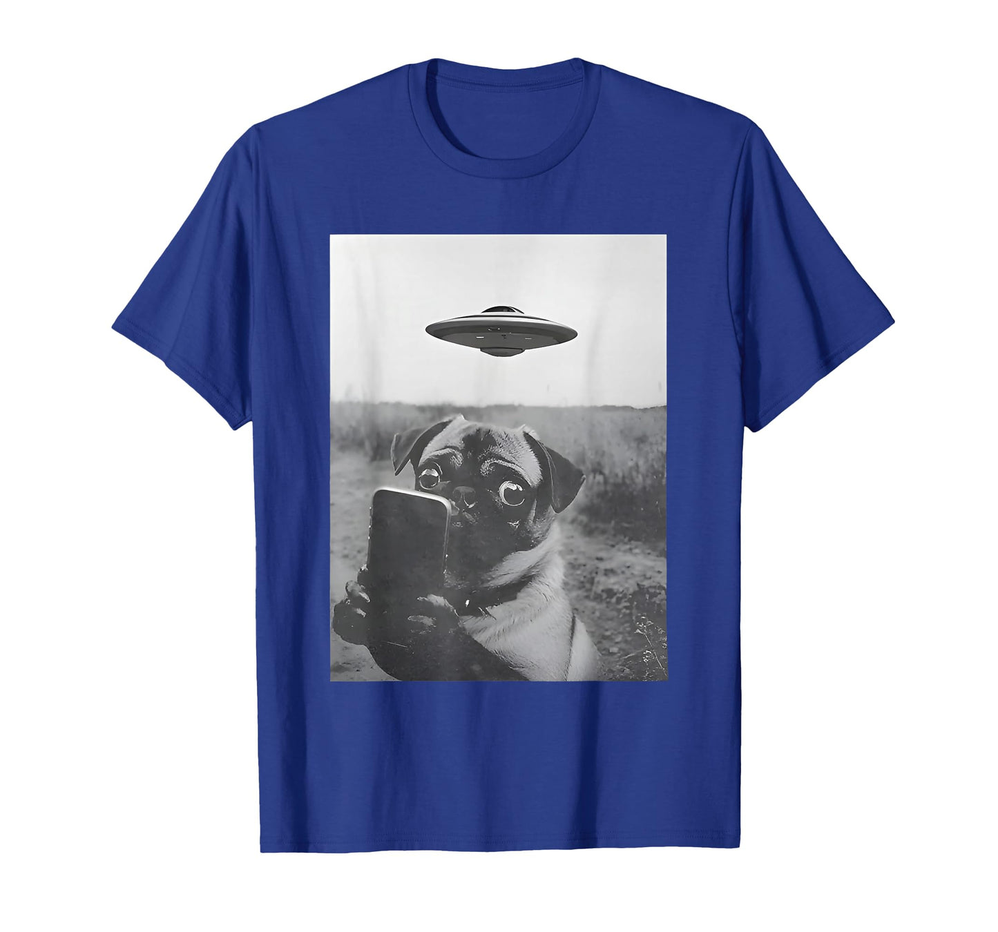 Vintage UFO Pug T-Shirt